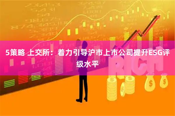 5策略 上交所：着力引导沪市上市公司提升ESG评级水平